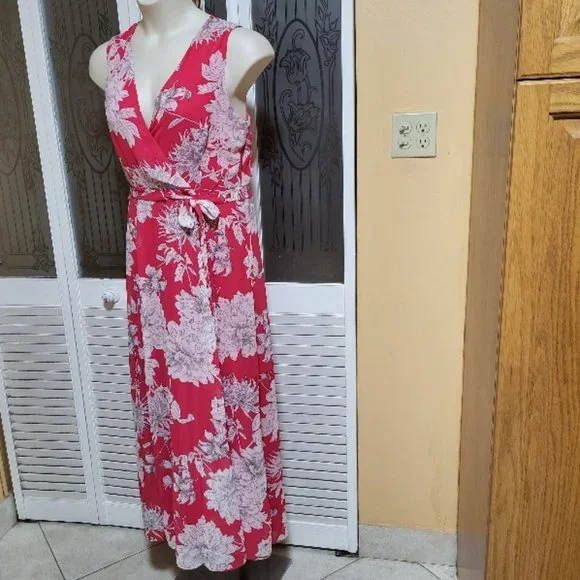 Sandra Darren Ladies Beautiful Floral Maxi Dress - Picture 4 of 11
